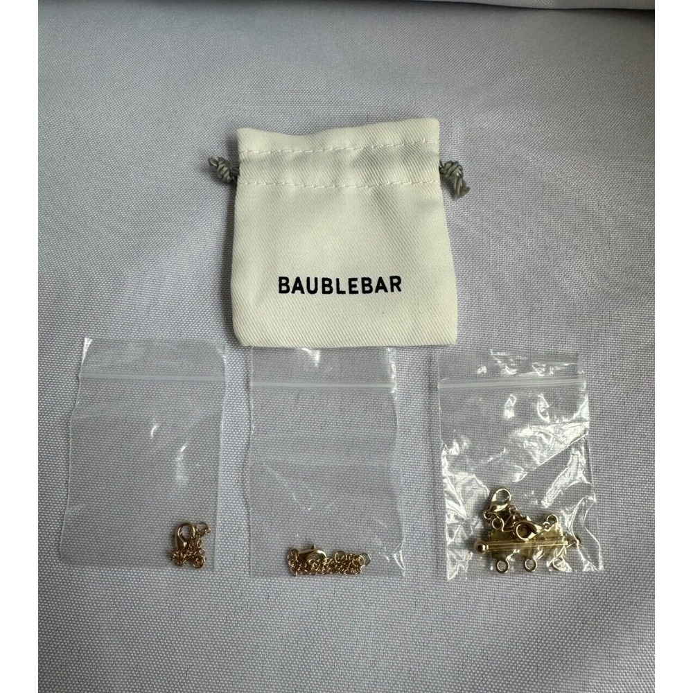BaubleBar Build Your Own Necklace Clasp + 2" & 4" Necklace Extender